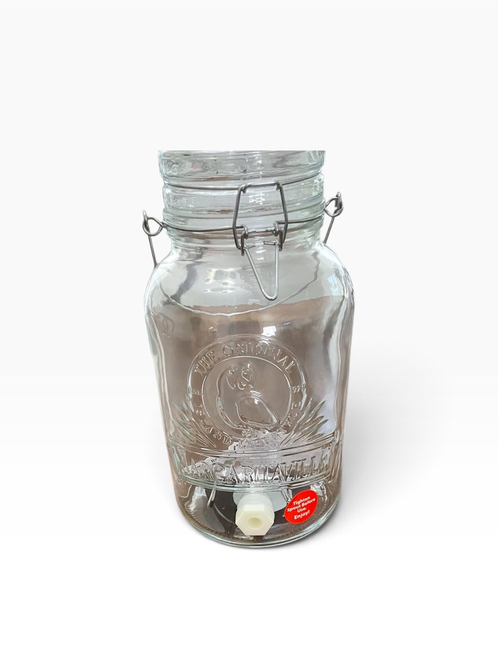 Margaritaville Glass Beverage Dispenser with Spigot - Clear